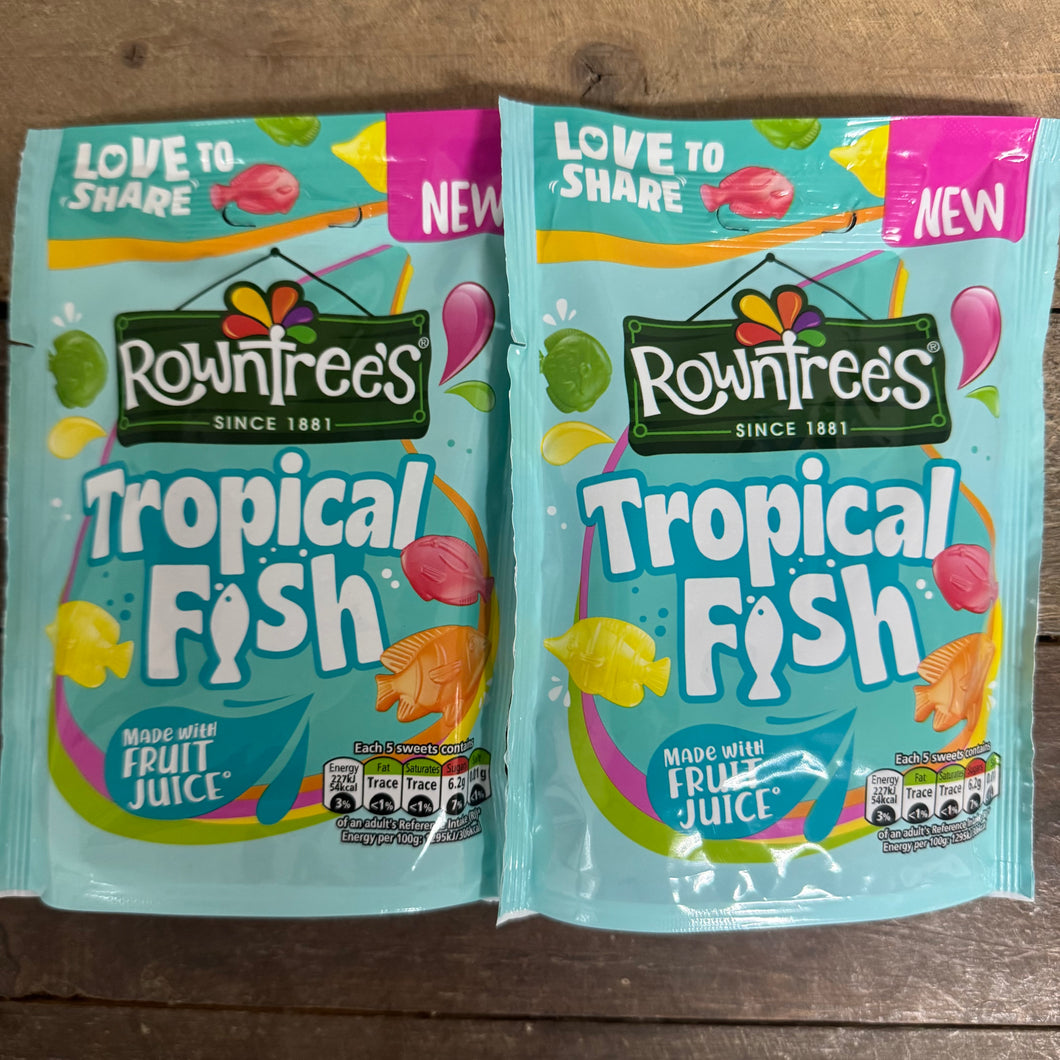 3x Rowntree's Tropical Fish Gummy Sweets Share Bags (3x115g) & Low ...