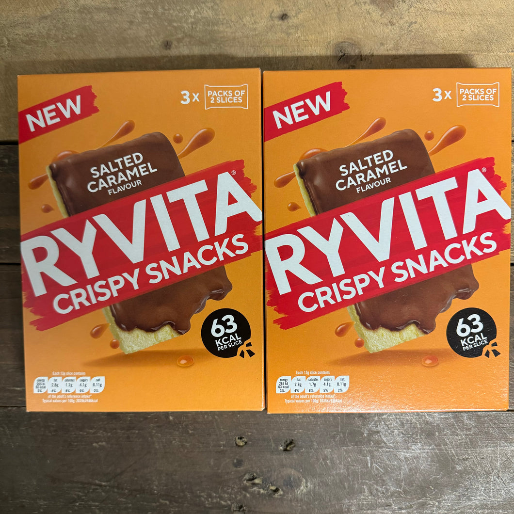 Ryvita Salted Caramel Flavour Milk Chocolate Crispy Snacks
