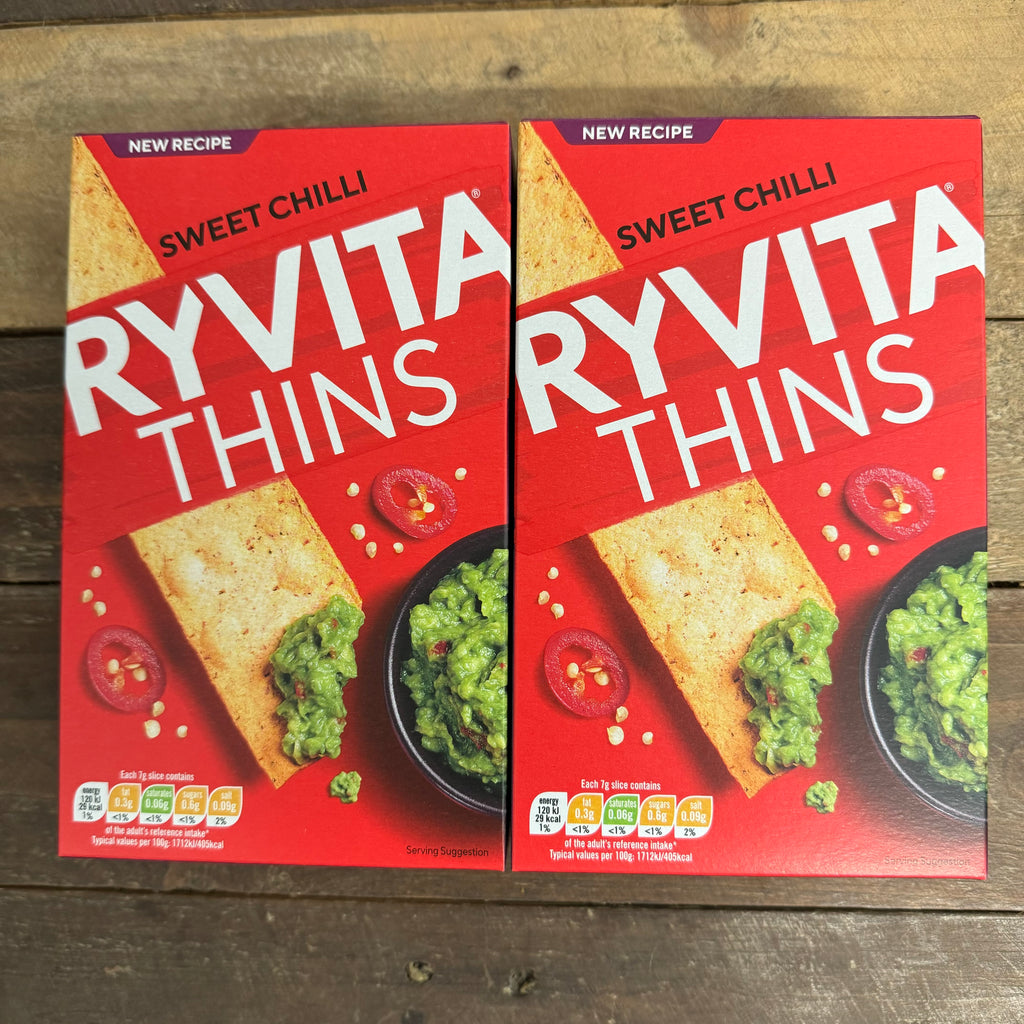 2x Ryvita Thins Sweet Chilli Packs (2x125g) & Low Price Foods Ltd