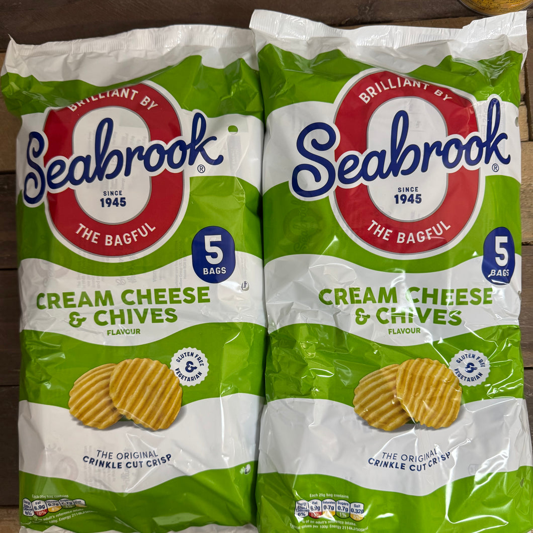 Seabrook Cream Cheese & Chive Crinkle Crisps