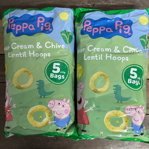 Seabrook Peppa Pig Sour Cream & Chive Hoops