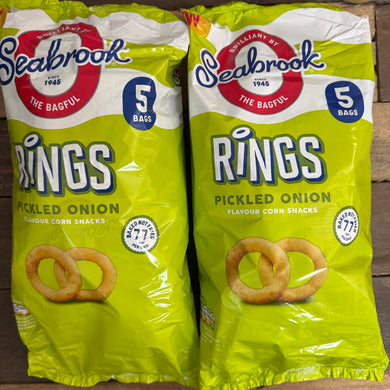 Seabrook Rings Pickled Onion Flavour Snacks