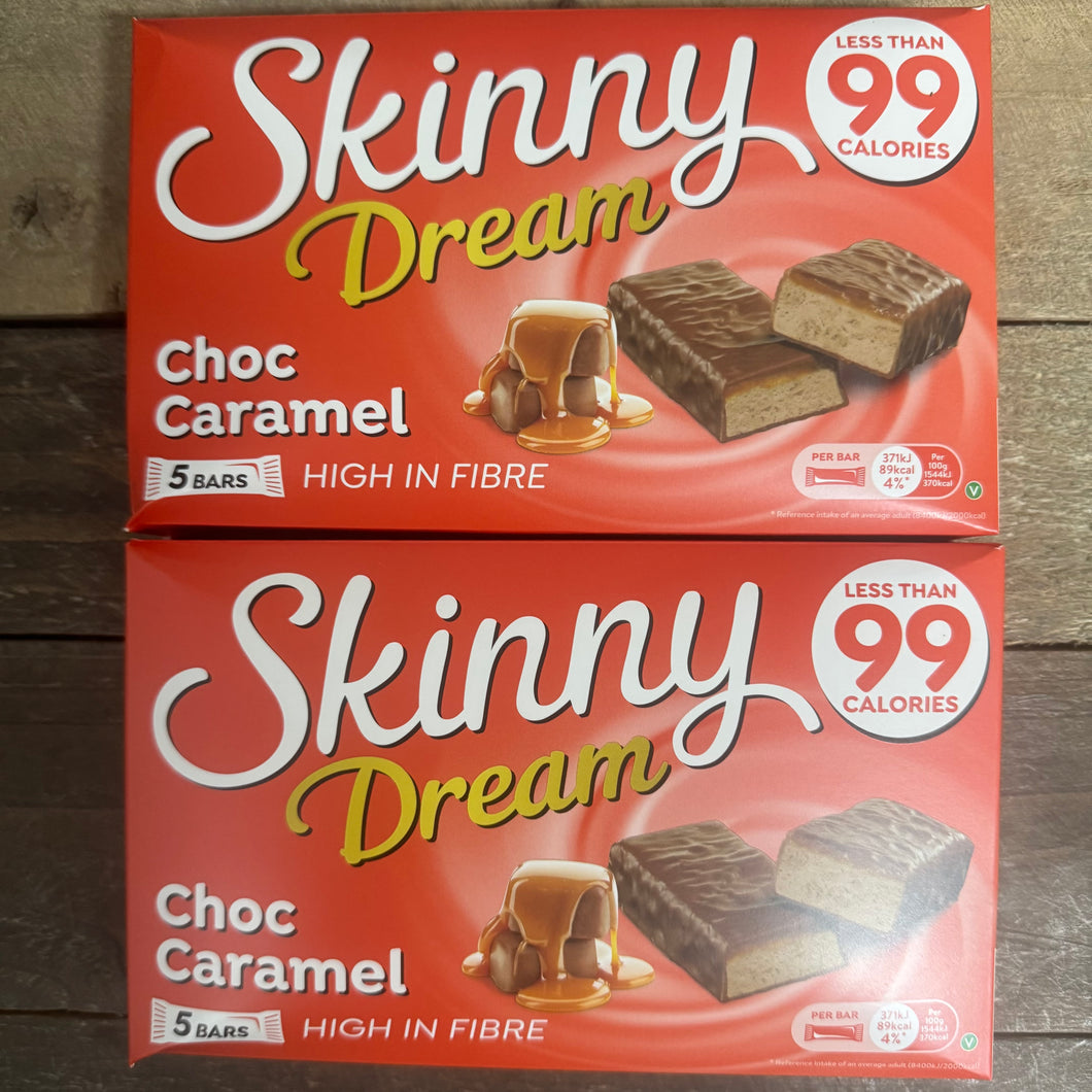 Skinny Dream Chocolate Caramel Bars