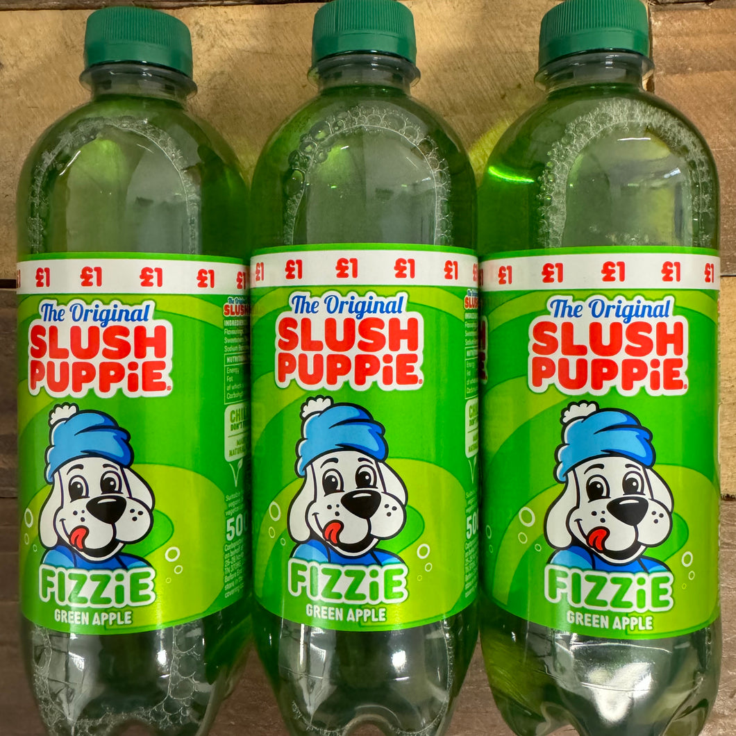 Slush Puppie Fizzie Green Apple Drink