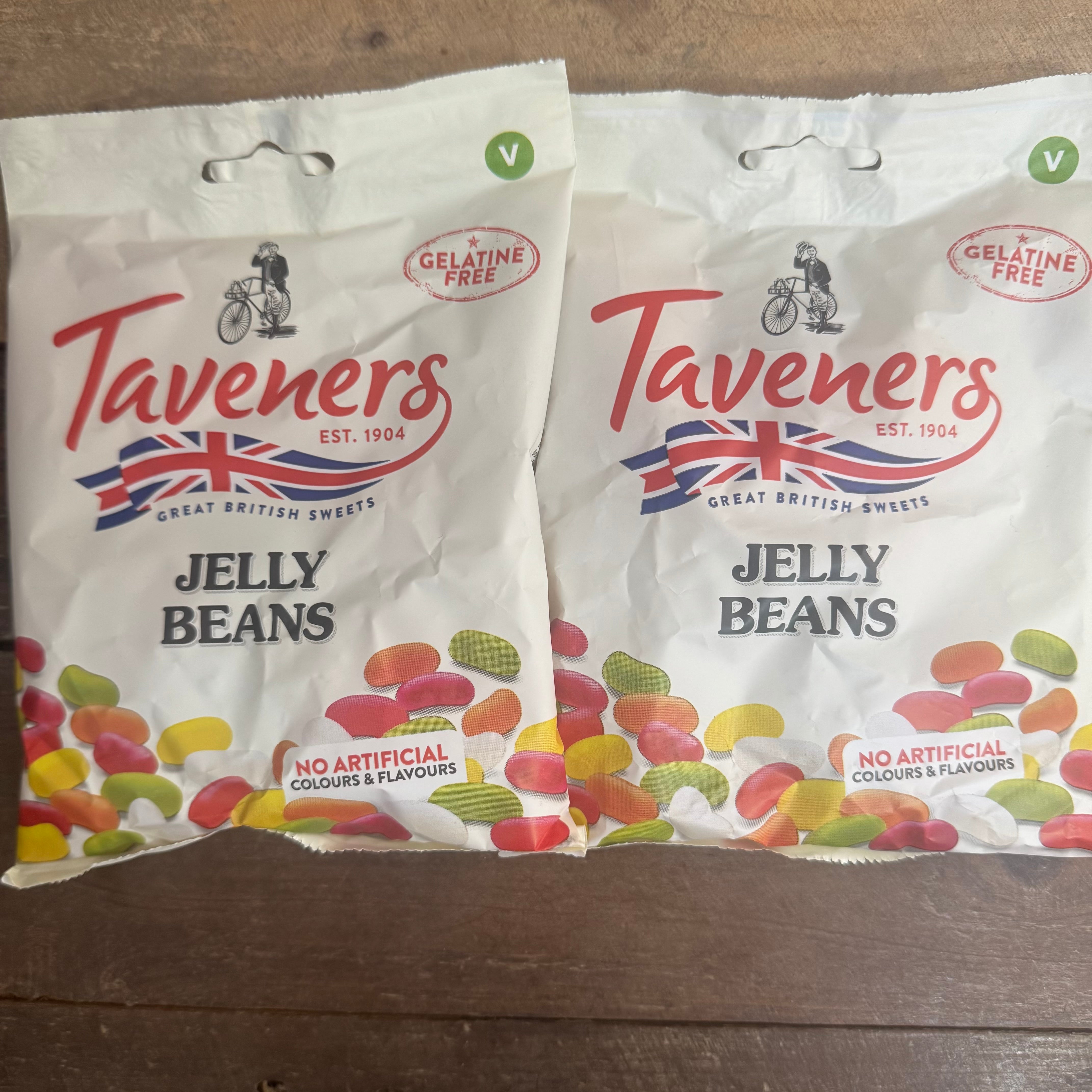 3x Taveners Jelly Beans Bags (3x165g) Low Price Foods Ltd