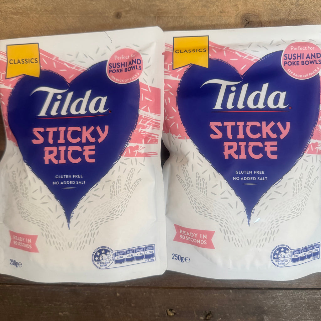 2x Tilda Sticky Microwave Rice Bags (2x250g) & Low Price Foods Ltd
