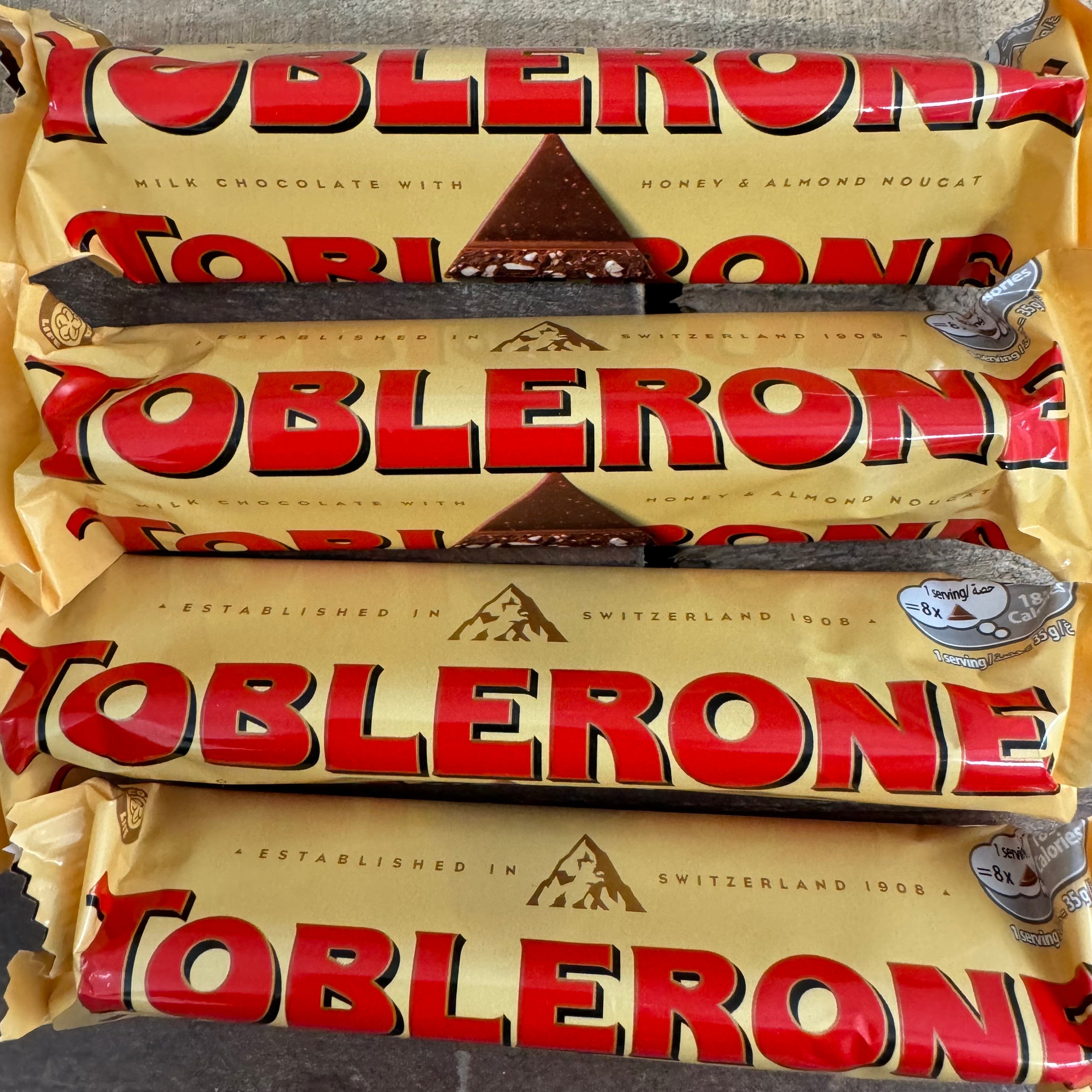 24x Toblerone Milk Chocolate Bars 24x35g Low Price Foods Ltd