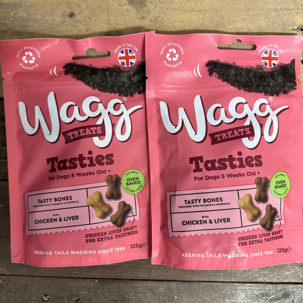 Wagg Tasty Bones Chicken and Liver Dog Treats
