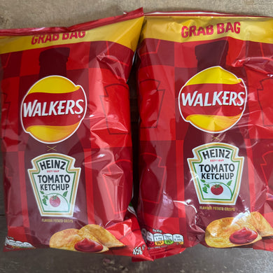Walkers Heinz Tomato Ketchup Crisps Grab Bags