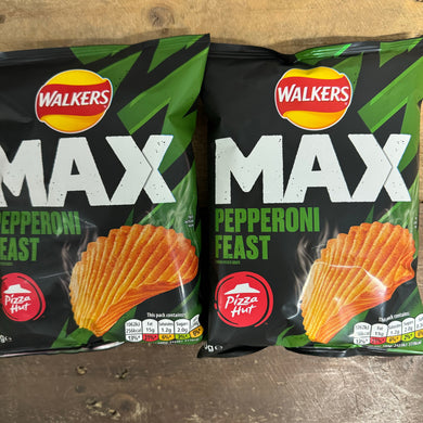 Walkers Max Pizza Hut Pepperoni Feast Crisps