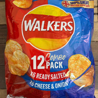 Walkers Ready Salted & Cheese & Onion Crisps