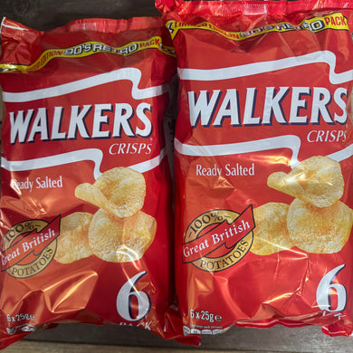 Walkers Ready Salted Crisps Retro 90's Bag