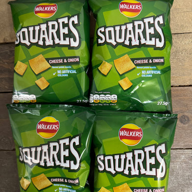 Walkers Squares Cheese & Onion Snacks