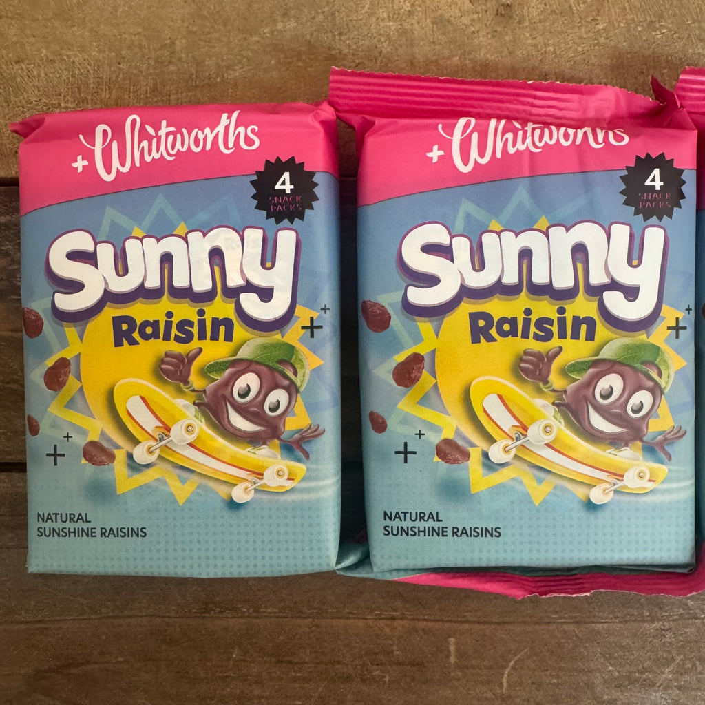 24x Whitworths Sunny Raisins Kids Snack Bags (6 Packs of 4x14g) & Low ...