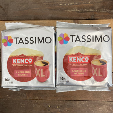 32x Tassimo Kenco Americano Grande Pods (2 Packs of 16)