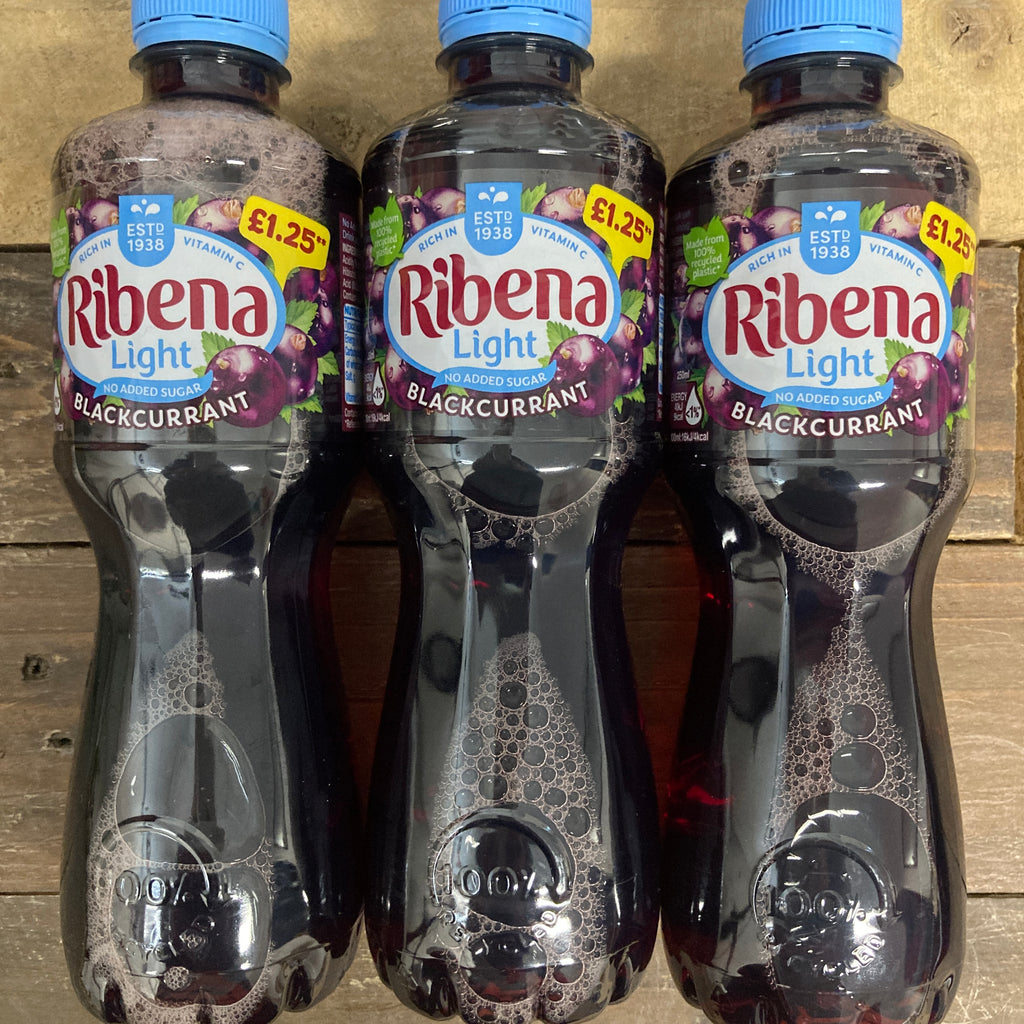 6x Ribena Light Blackcurrant Juice Drink (6x500ml) & Low Price Foods Ltd