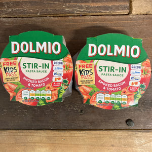 2x Dolmio Stir In Smoked Bacon & Tomato Pasta Sauces (2x150g)