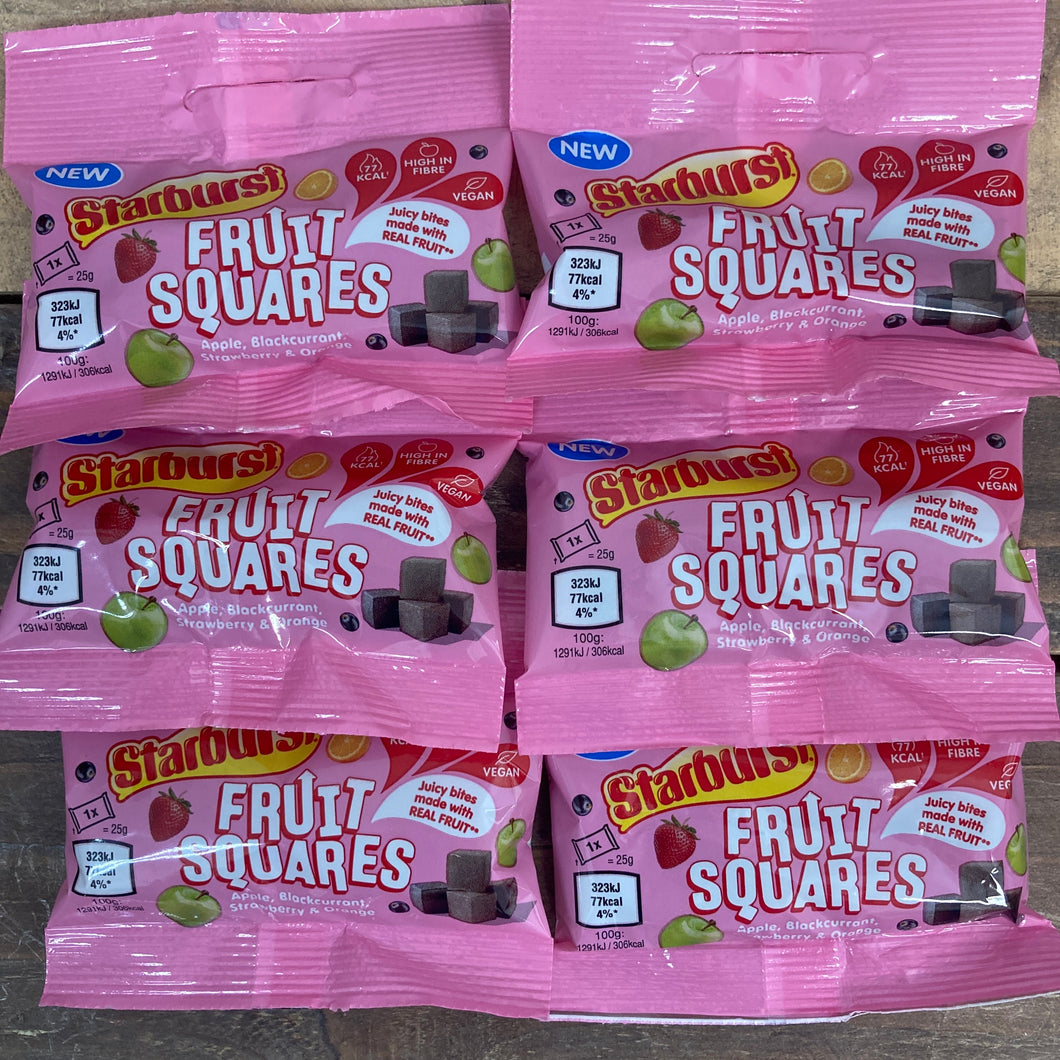 12x Starburst Fruit Squares Fruit Mix Bags 12x25g And Low Price Foods Ltd