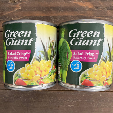 Green Giant Salad Crisp Sweet Corn Tins