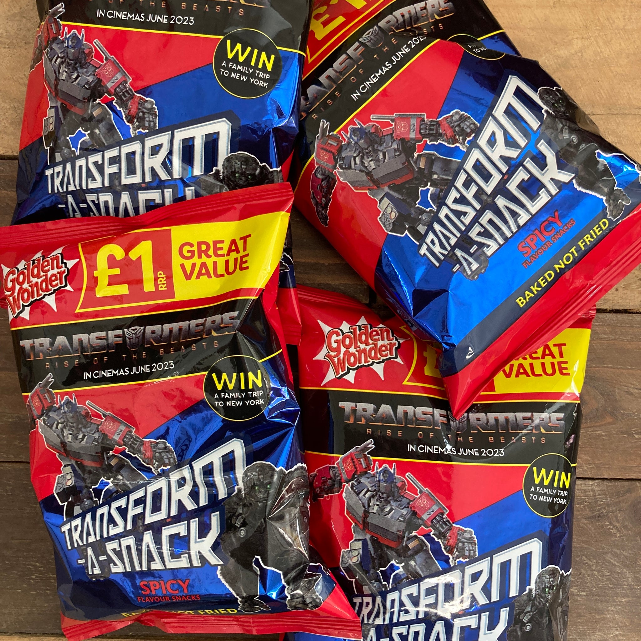 Transform A Snack Ranges 6x Golden Wonder Transform-A-Snack Spicy Grab Bags (6x56g) & Low Price ...