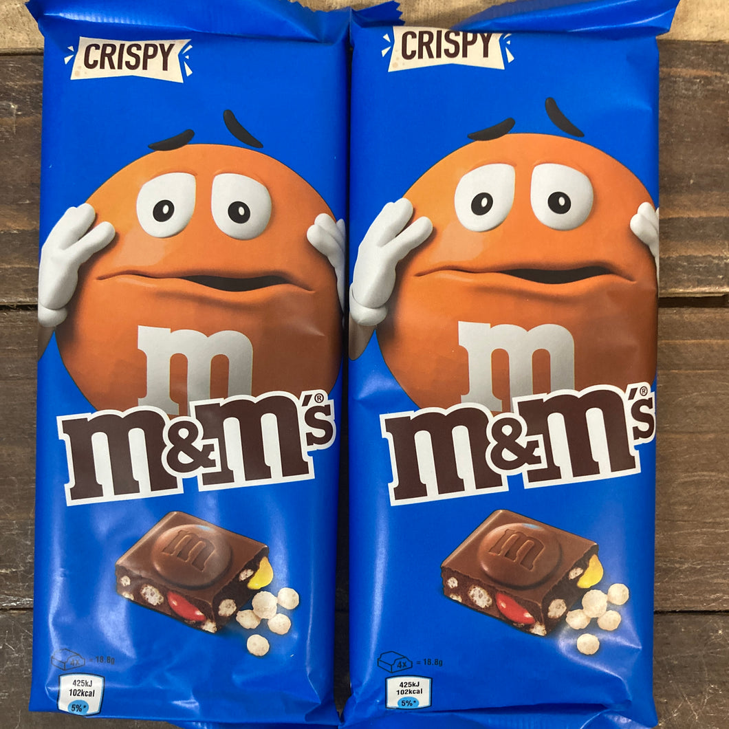 2x M&M's Crispy Chocolate Sharing Bars (2x150g)