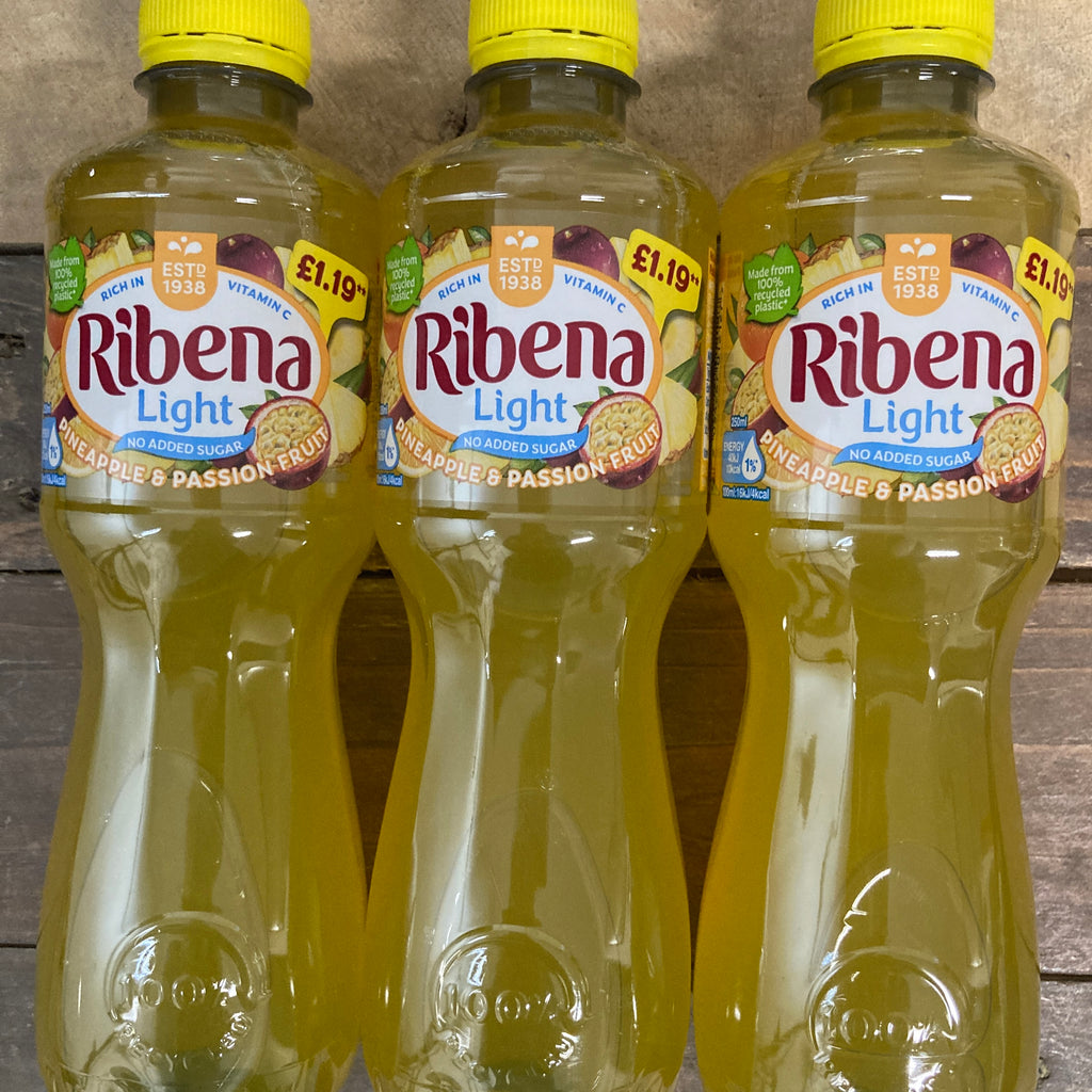 6x Ribena Light Pineapple & Passion Fruit (6x500ml) & Low Price Foods Ltd