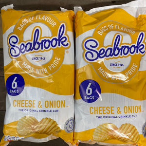 Seabrook Crinkle Cut Cheese & Onion Crisps