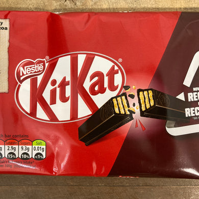 15x Kitkat 2 Finger Dark Chocolate Biscuit Bars (3 Packs of 5 Bars)