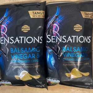 Walkers Sensations Balsamic Vinegar & Caramelised Onion 150g