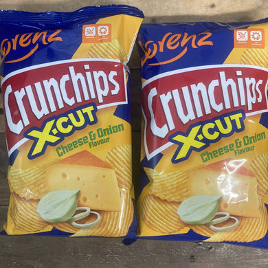 Lorenz X-Cut Crunchips Cheese & Onion Flavour