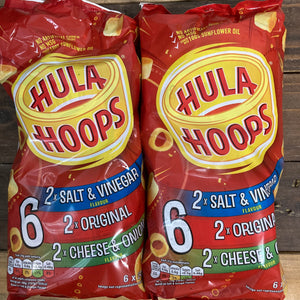 Hula Hoops Assorted Flavours Bags