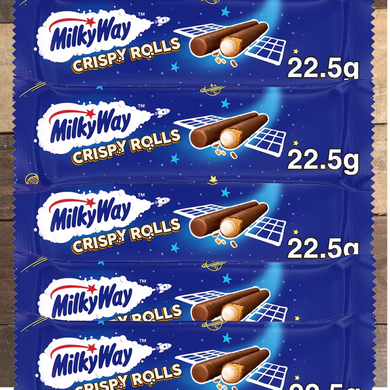 10x Milkyway Milk Chocolate Crispy Rolls (2 Boxes of 5)