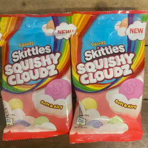 3x Skittles Squishy Cloudz Chewy Sweets Bags (3x70g)