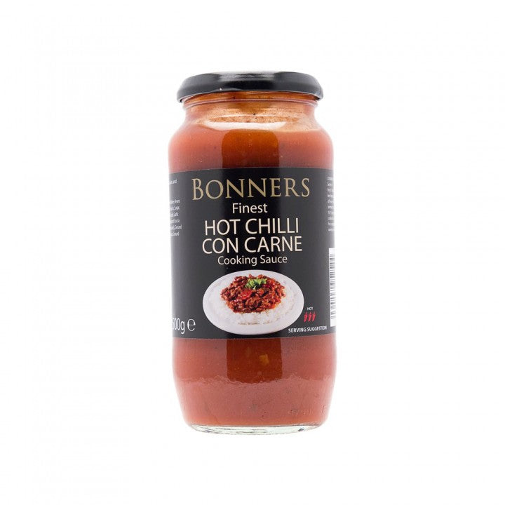 Bonners Finest Hot Chilli Con Carne Cooking Sauce 500g