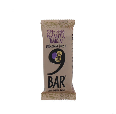 9NINE PEANUT & RAISIN BREAKFAST BOOST 50g