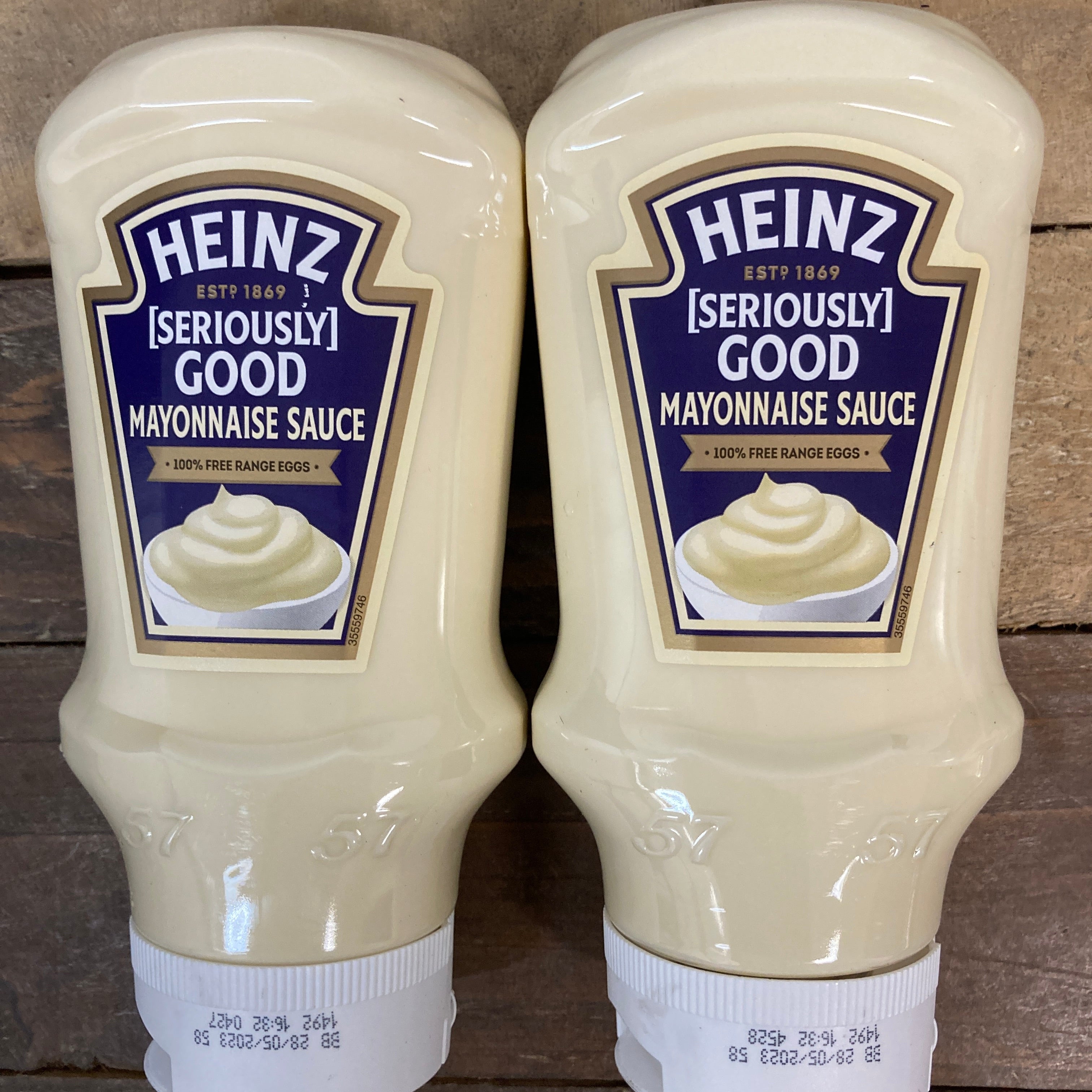 2x Heinz Seriously Good Squeezable Mayonnaise Bottles (2x395g