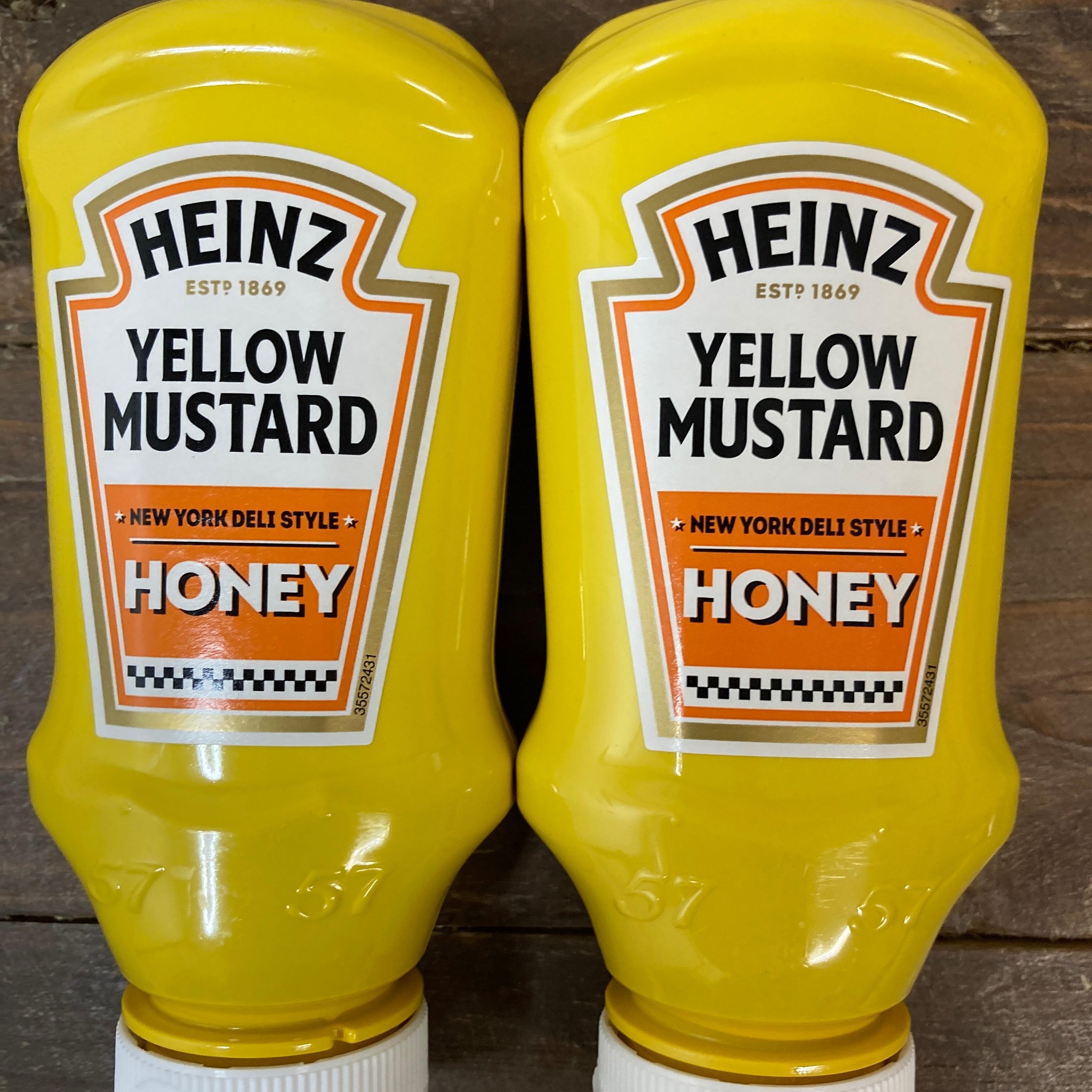 2x Heinz New York Deli Style Yellow Honey Mustard Bottles (2x240g