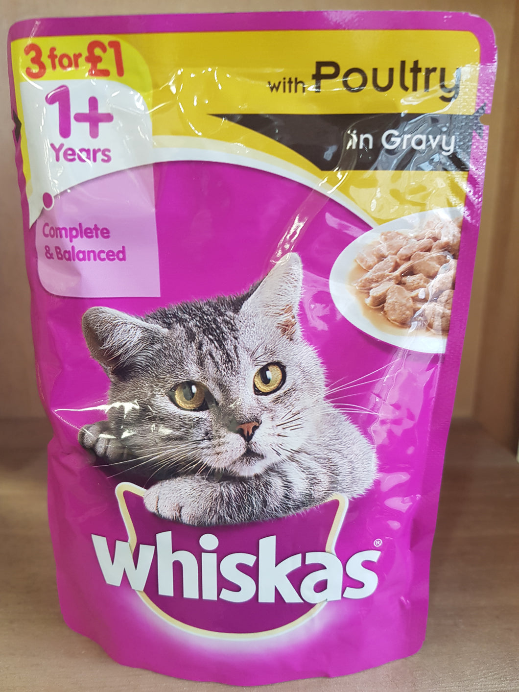 Whiskas Meaty Pouches with Poultry in Gravy 100g