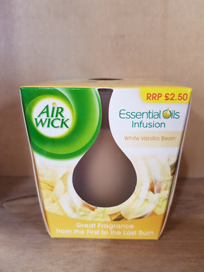 Airwick White Vanilla Bean Candle 105g