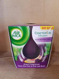 Airwick Purple Blackberry Spice Candle 105g
