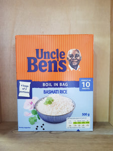 Uncle Bens Boil-in-Bag Basmati Rice 4x Bags 500g