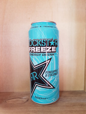 Rockstar freeze energy drink pineapple & coconut