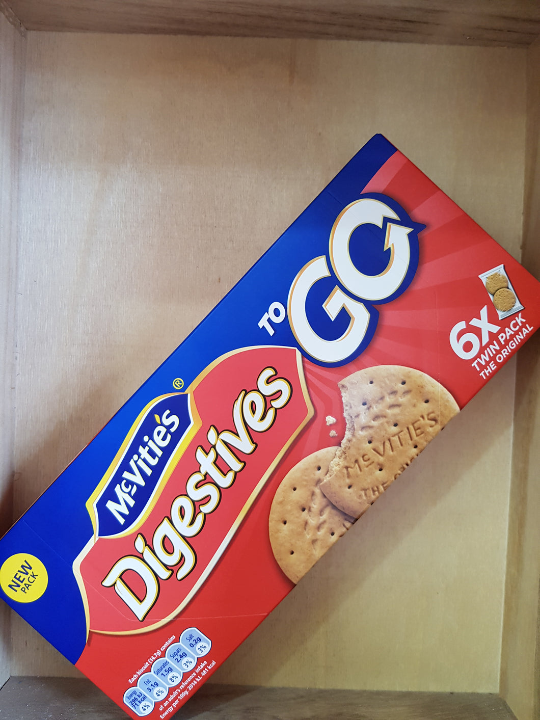 McVitie's Digestives To Go Twin Pack Biscuits 6x 33.3g