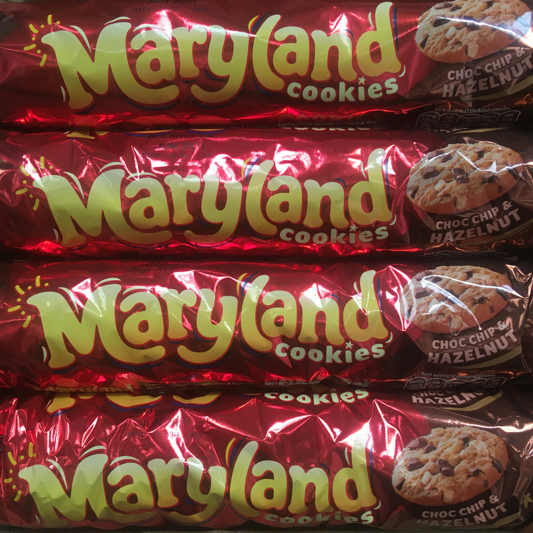 4x Maryland Choc Chip & Hazelnut Cookies (4x200g)