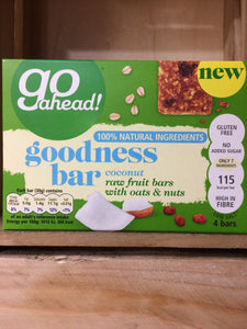 Go Ahead Coconut, Oats & Nuts Goodness Bar 4 Pack (4x30g)
