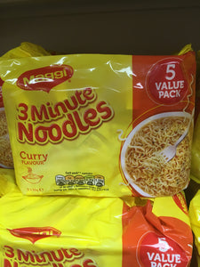 Maggi 3 Minute Noodles Curry Flavour 5 Pack (5x59g)
