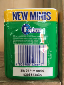 Wrigley's Extra Minis Spearmint Chewing Gum x100 Pieces