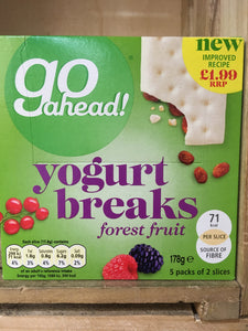 Go Ahead Yogurt Breaks Forest Fruit 5xPacks of 2xBars 178g