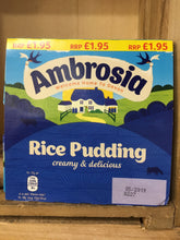 12x Ambrosia Rice Puddings (3x 4 Pack x 125g Snack Pots)