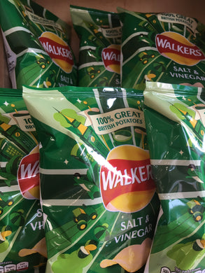 6x Walkers Salt & Vinegar Crisps (6x25g)